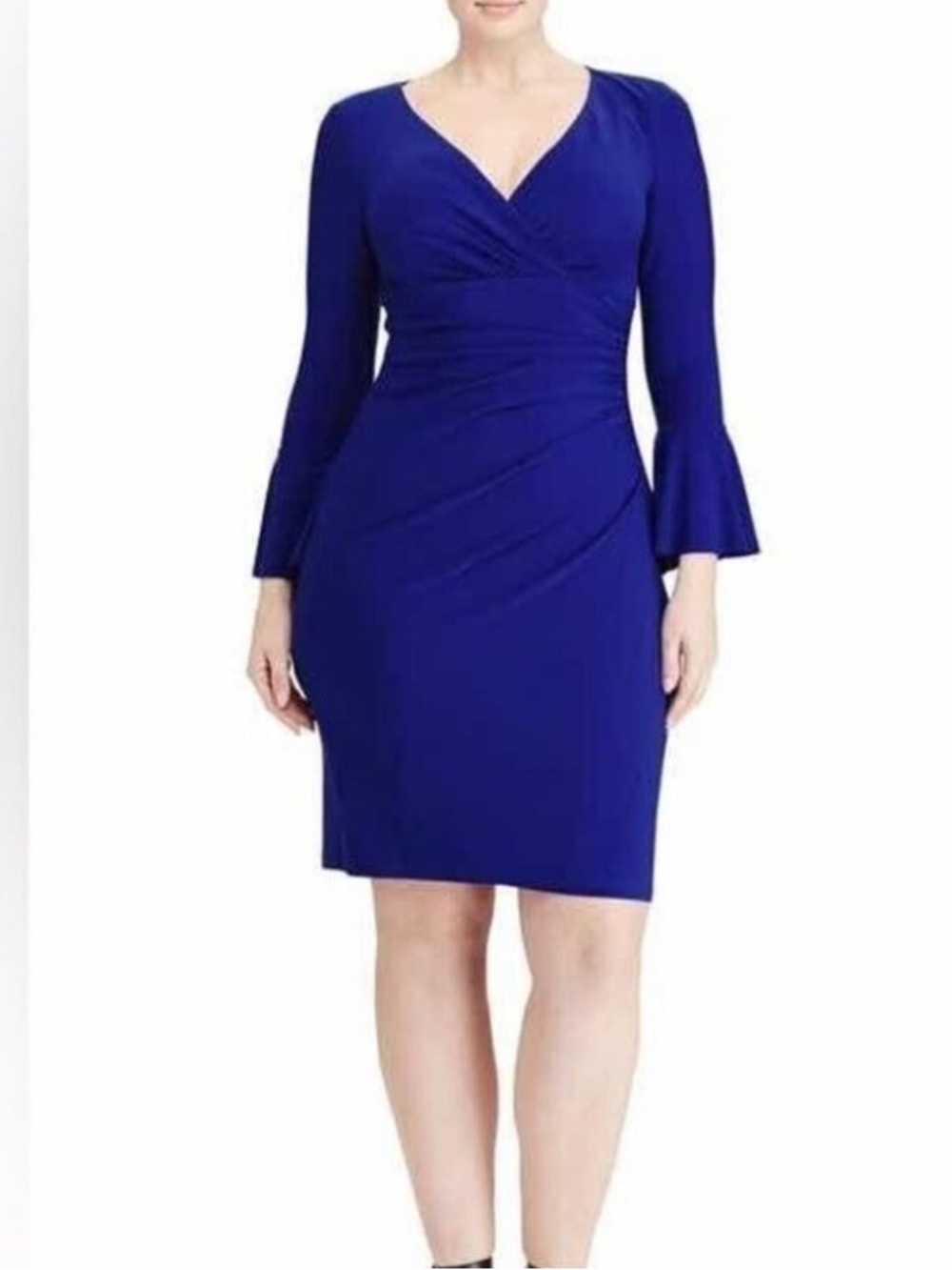 LAUREN RALPH LAUREN Elsietta Royal Blue Sheath Dress SZ: 10 NWOT